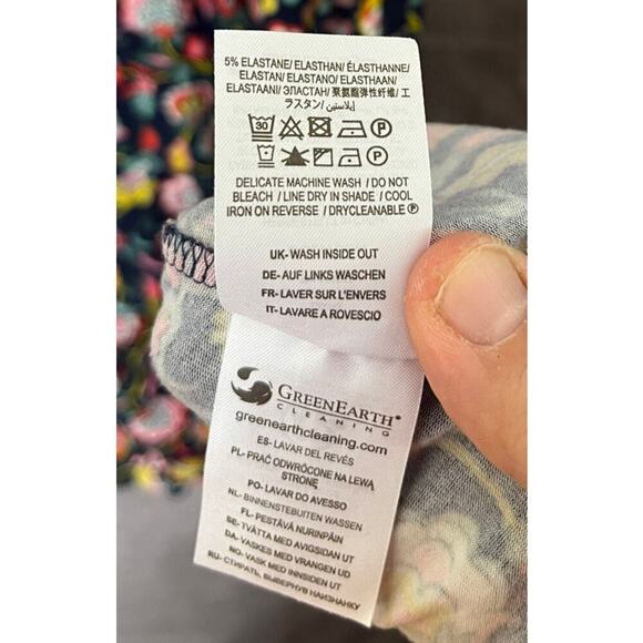 Boden Evelyn Floral Jersey Midi Long Sleeve Dress sz 4R Boho Whimsy Cottage - Picture 13 of 13